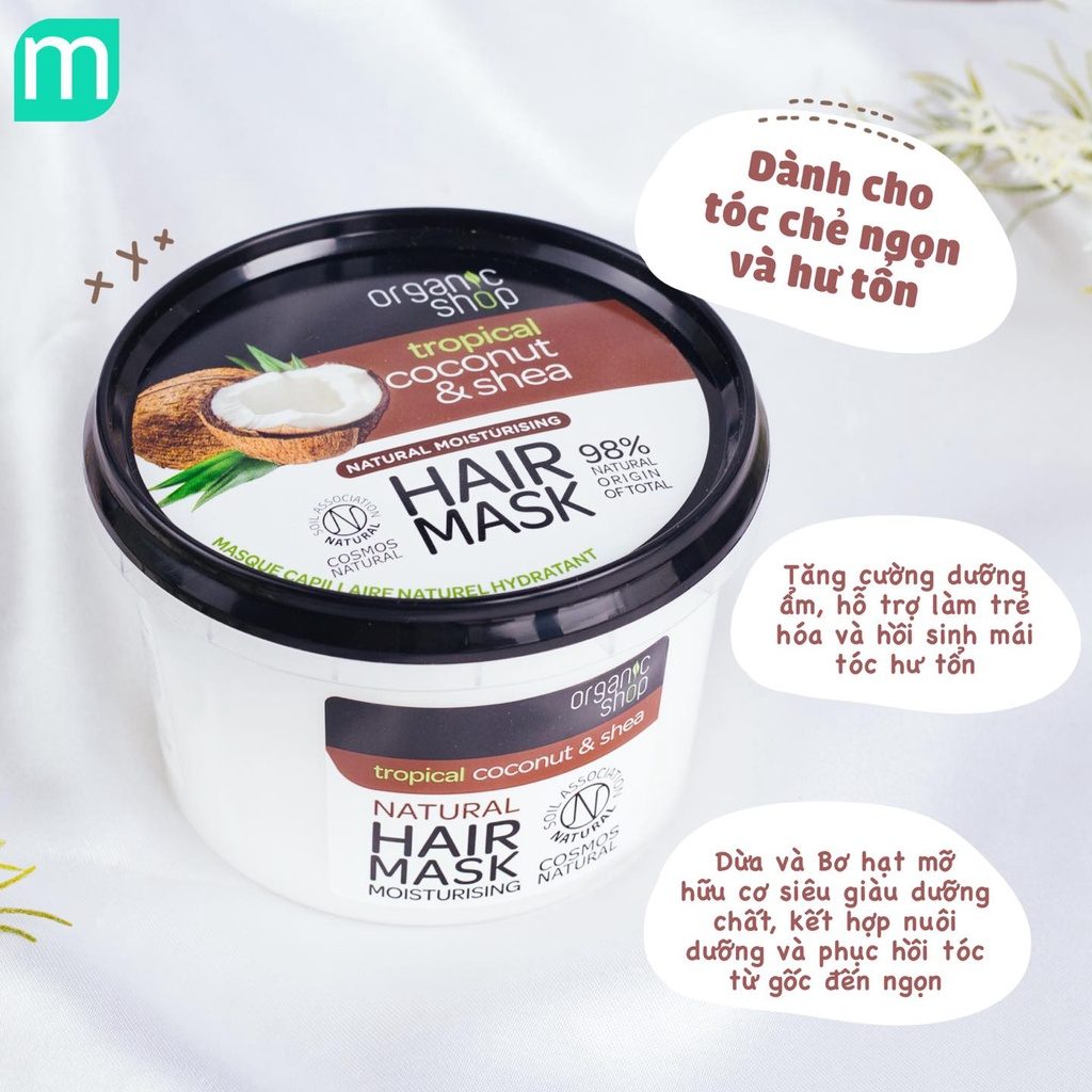 Mặt Nạ Ủ Tóc Organic Shop Natural Hair Mask