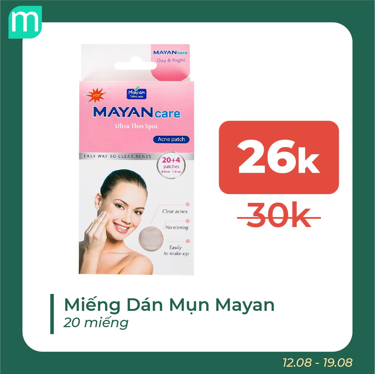 Deal Trị Mụn Giá Mềm Cho Học Sinh - Sinh Viên 
