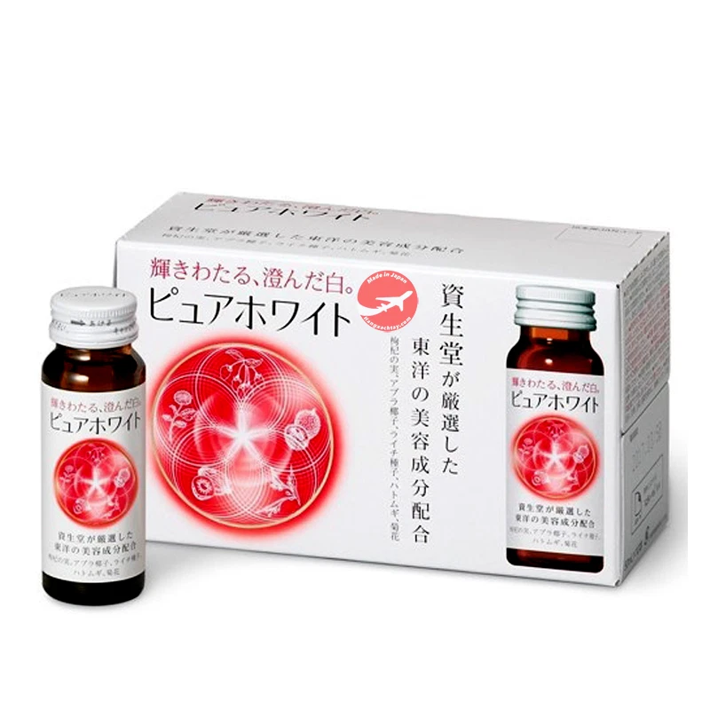 Nước Uống The Collagen Shiseido Pure White 10 Lọ x 50ml Nước Uống The Collagen Shiseido Pure White 10 Lọ x 50ml