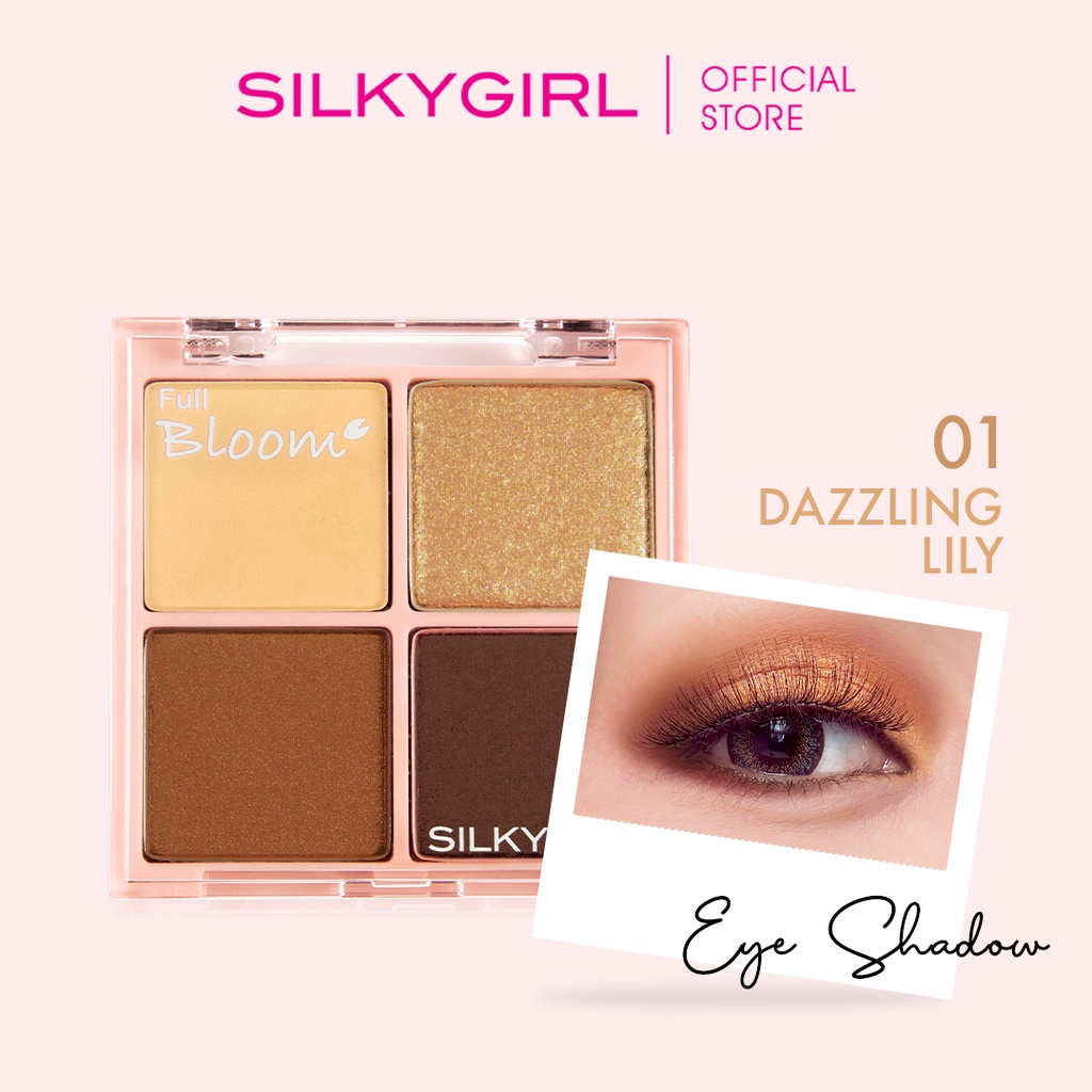 Phấn Mắt 4 Ô Silky Girl Full Bloom Shadow Quad Phấn Mắt 4 Ô Silky Girl Full Bloom Shadow Quad - Ảnh 4