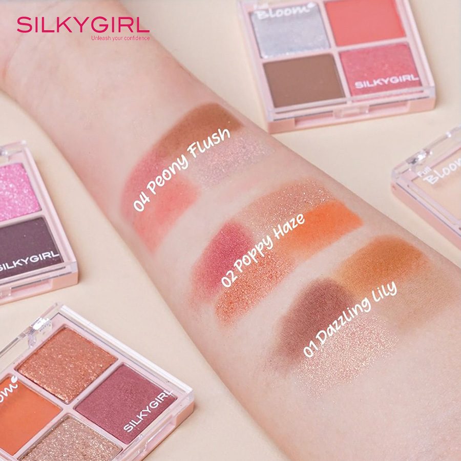 Phấn Mắt 4 Ô Silky Girl Full Bloom Shadow Quad Phấn Mắt 4 Ô Silky Girl Full Bloom Shadow Quad
