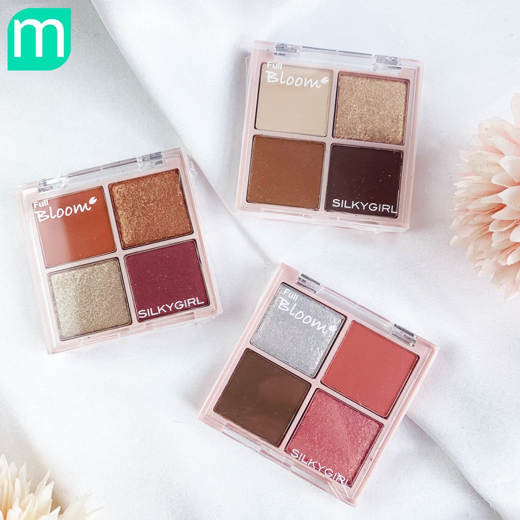 Phấn Mắt 4 Ô Silky Girl Full Bloom Shadow Quad Phấn Mắt 4 Ô Silky Girl Full Bloom Shadow Quad - Ảnh 2