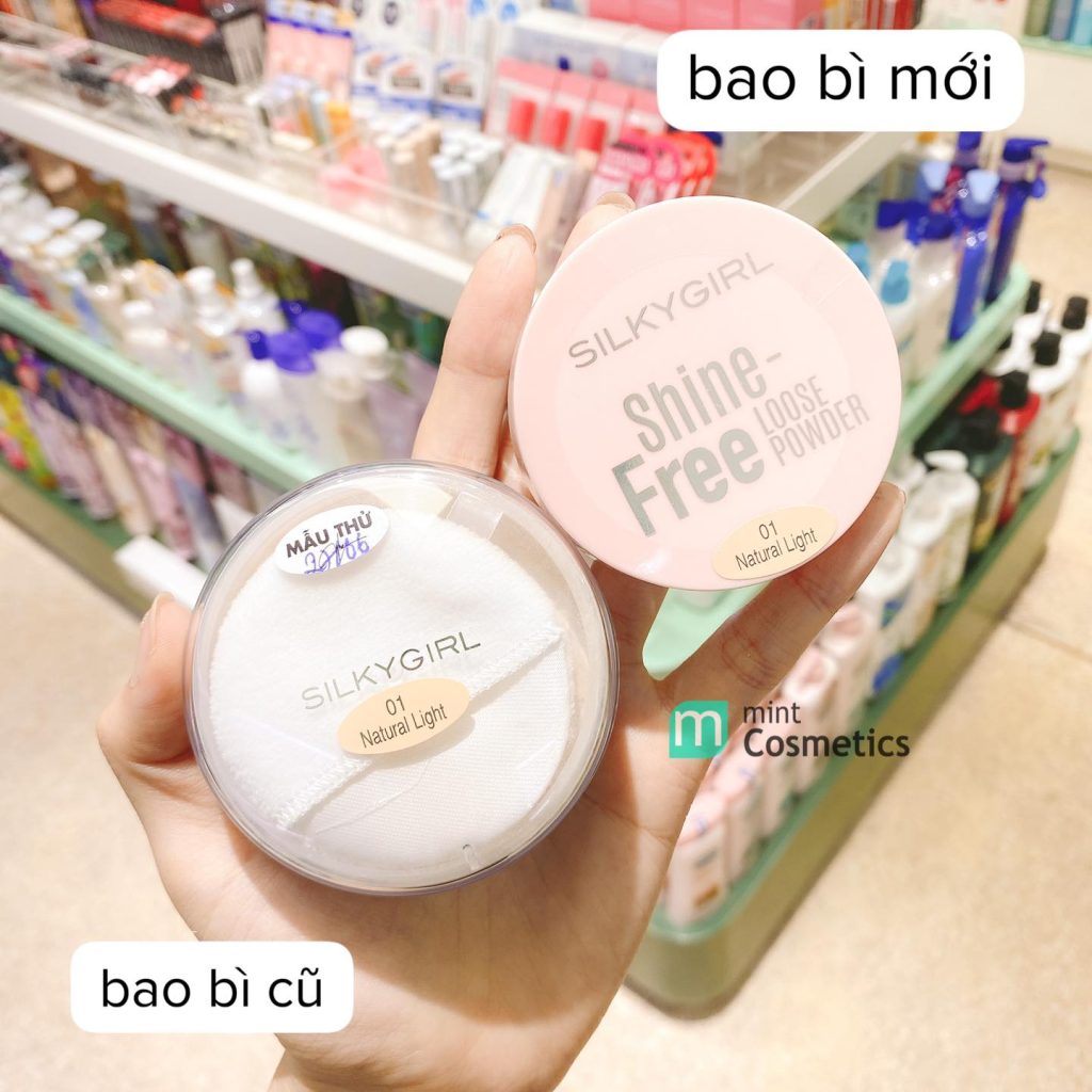Phấn Phủ Silky Girl Dạng Bột Shine Free Loose Powder 10g