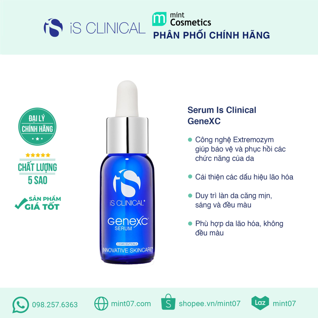 Serum Chống Lão Hoá Và Dưỡng Sáng iS Clinical GeneXC 15ml