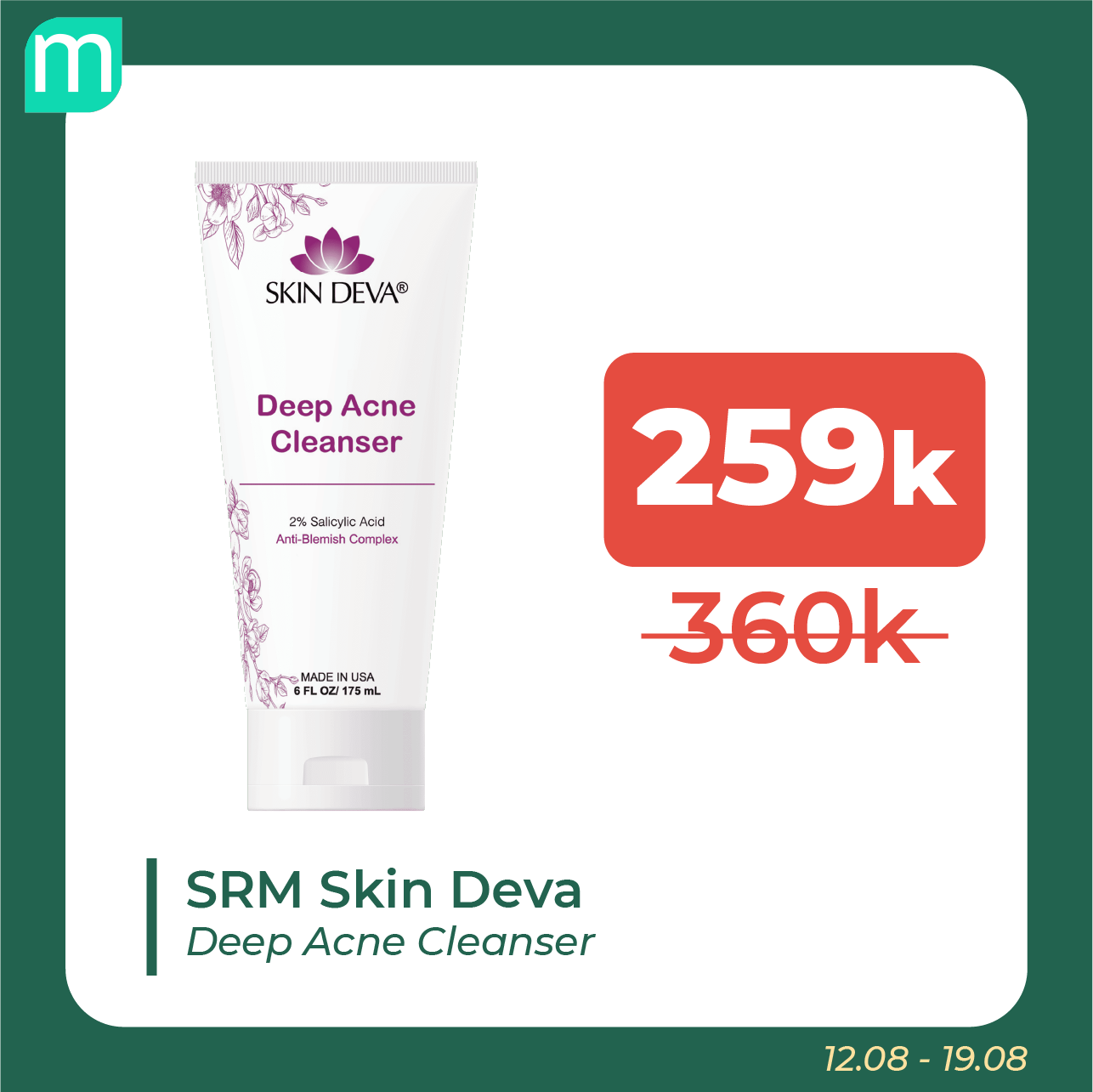 Deal Trị Mụn Giá Mềm Cho Học Sinh - Sinh Viên 