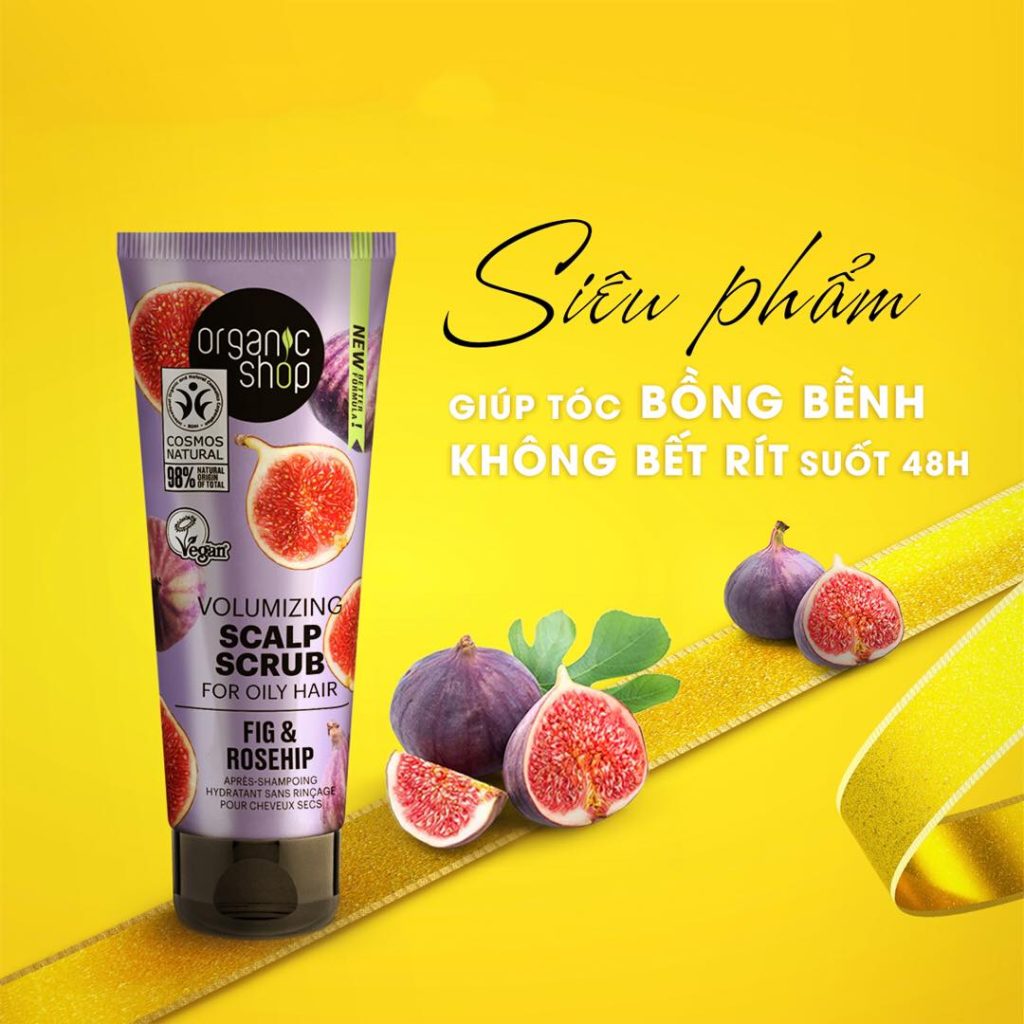 Tẩy Tế Bào Chết Da Đầu Organic Shop Fig & Rosehip 75ml