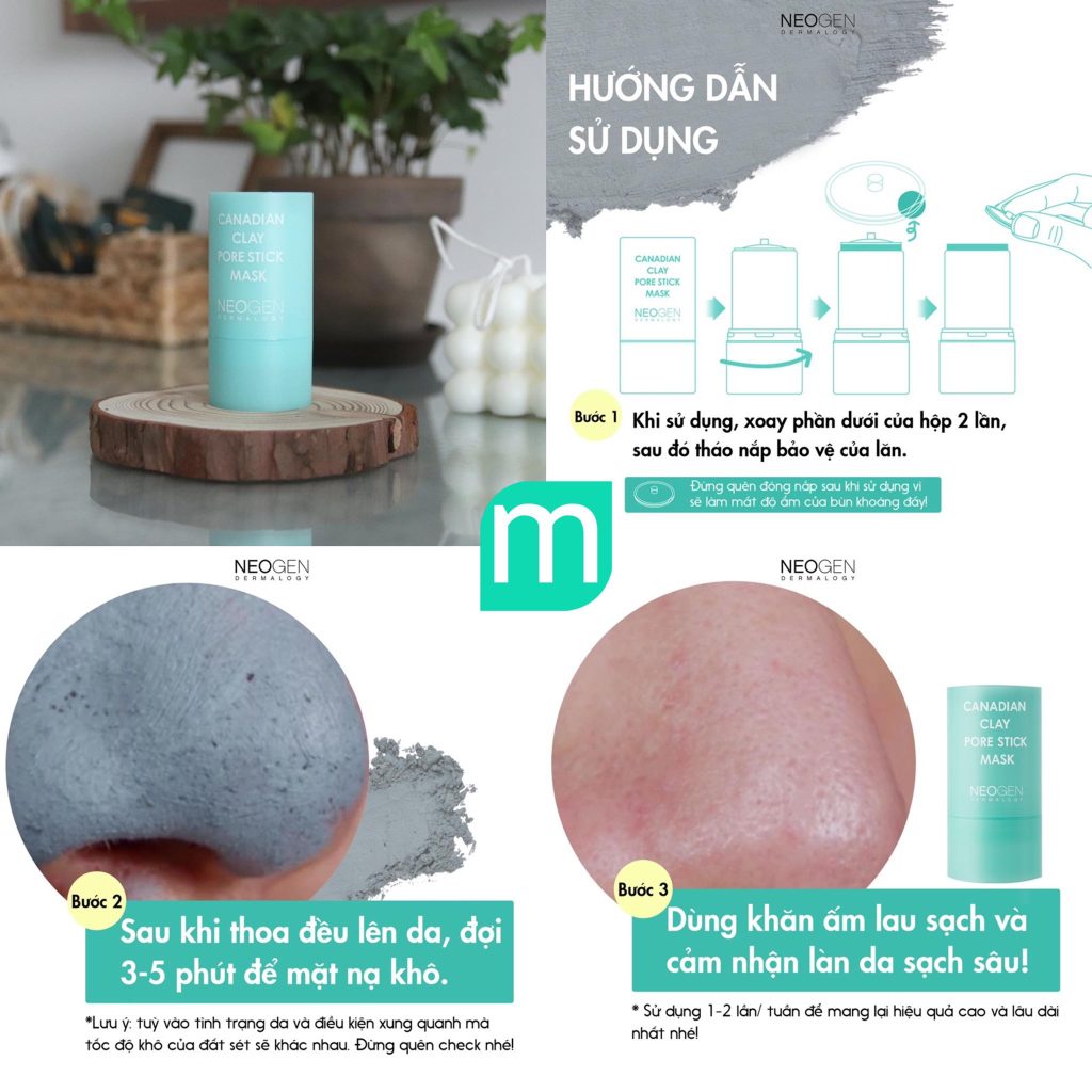 Thanh Lăn Mụn Đầu Đen Neogen Dermalogy Canadian Clay Pore Stick 28g Thanh Lăn Mụn Đầu Đen Neogen Dermalogy Canadian Clay Pore Stick 28g