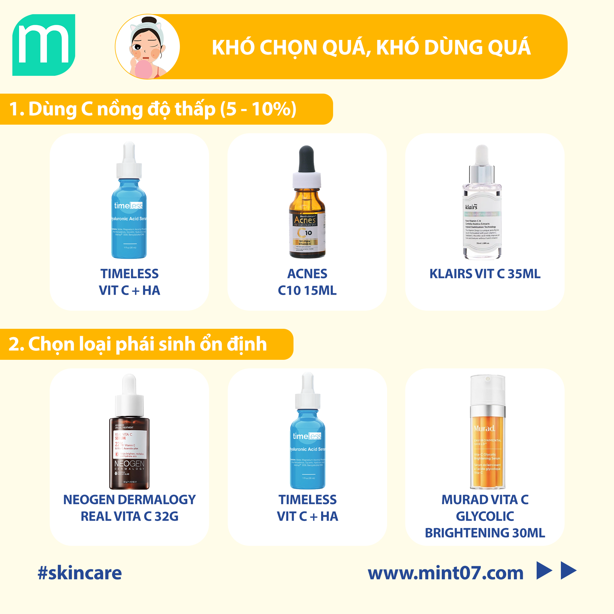 Cẩn Thận Khi Dùng Serum Vitamin C