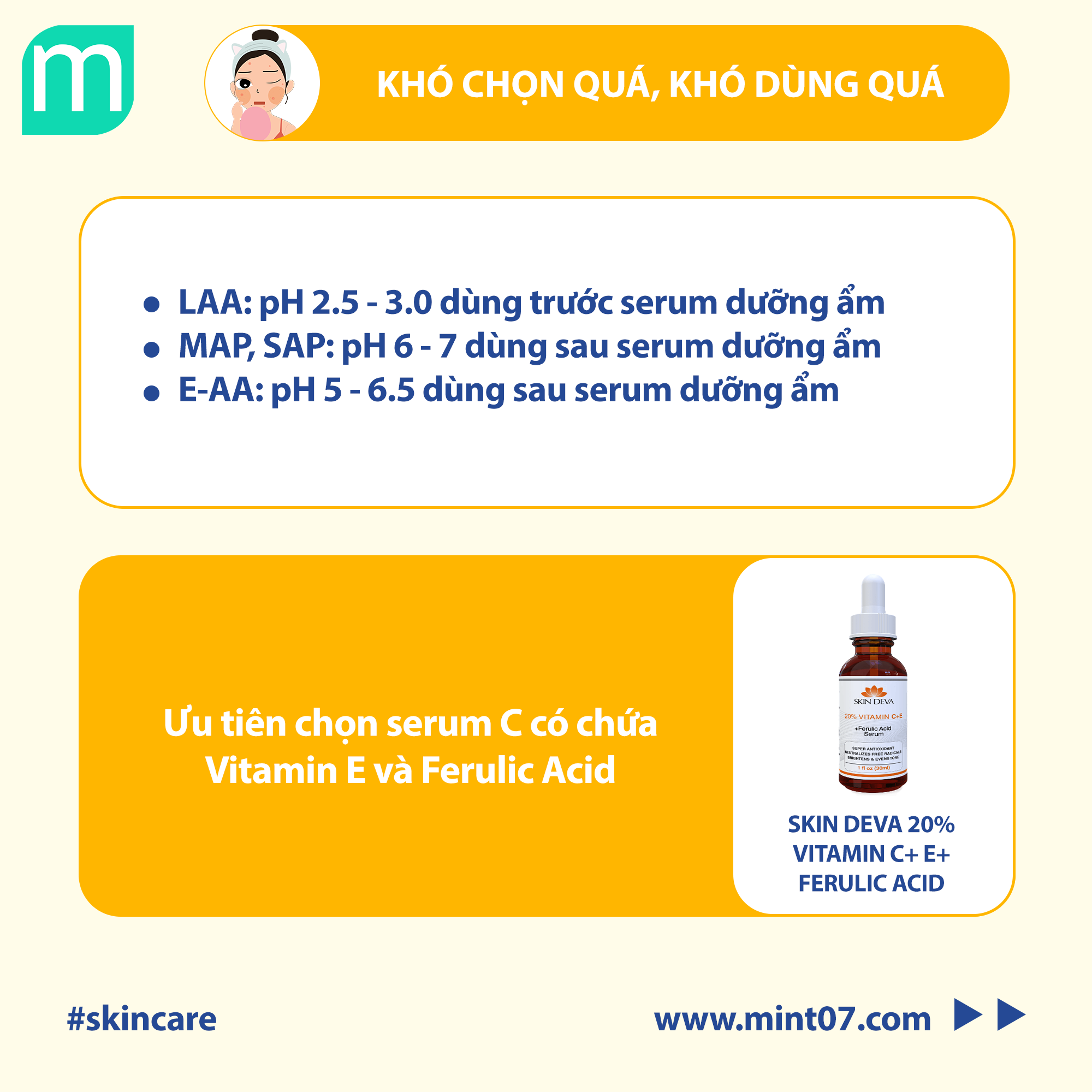 Cẩn Thận Khi Dùng Serum Vitamin C