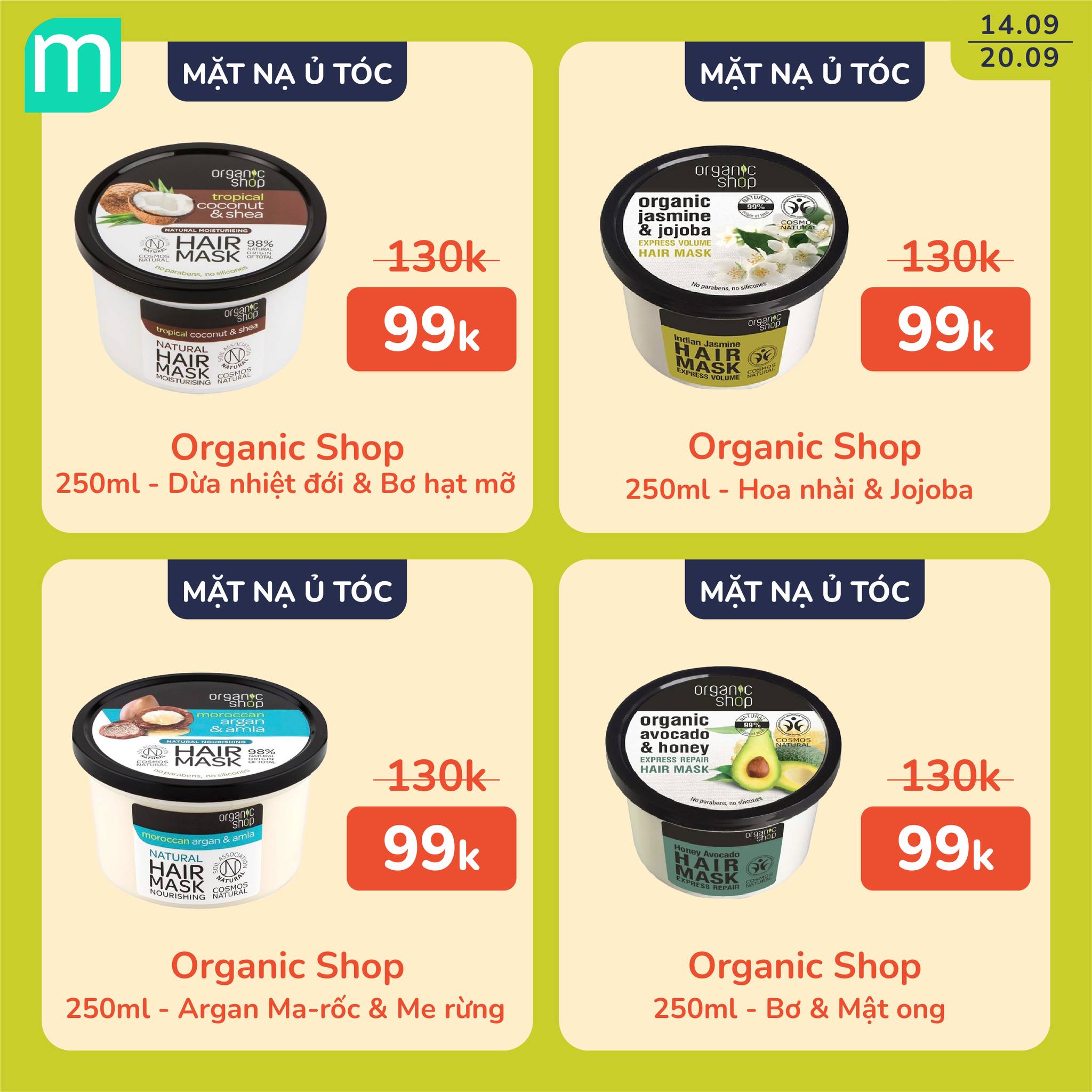 Chăm Sóc Cơ Thể Thật Organic Chỉ Từ 9K