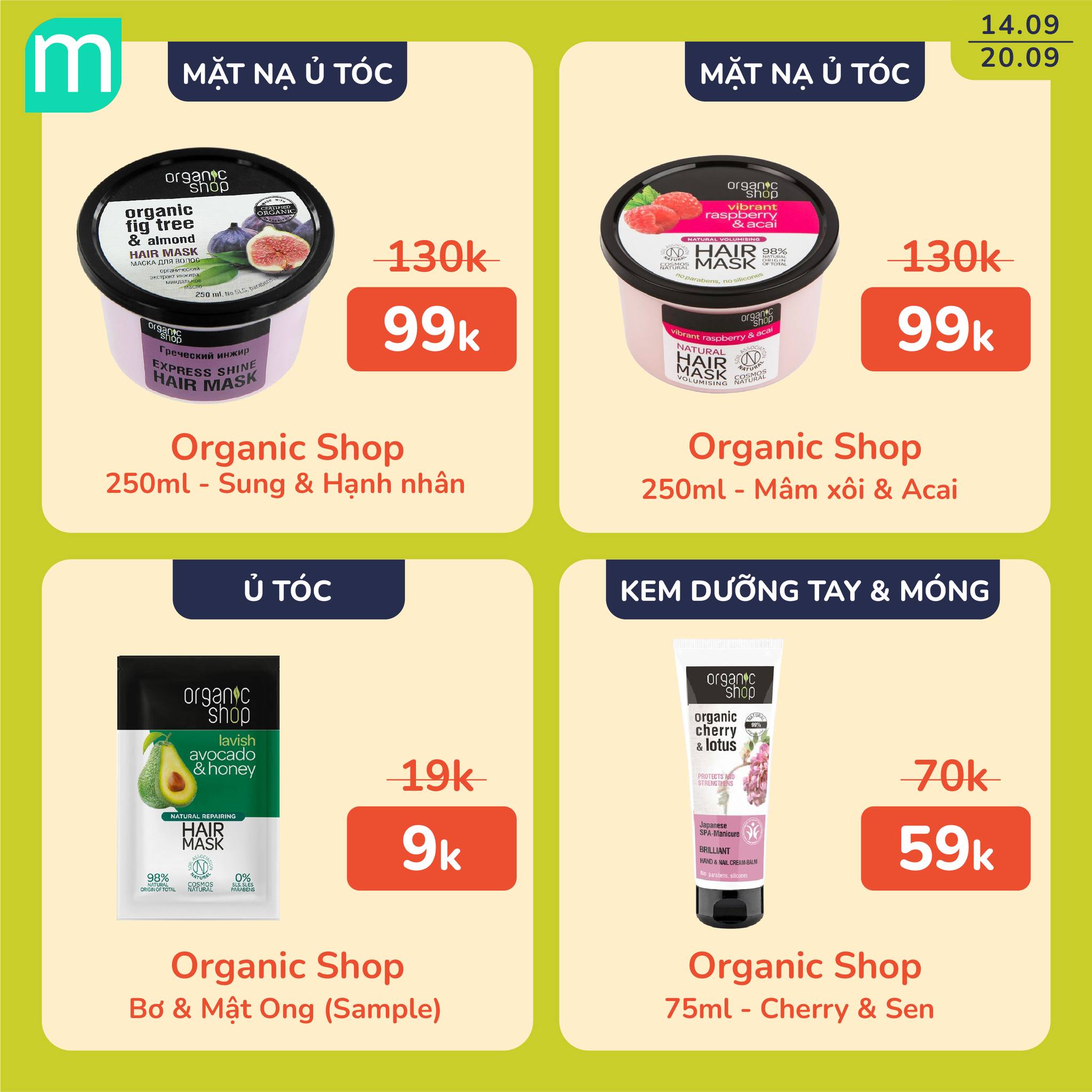 Chăm Sóc Cơ Thể Thật Organic Chỉ Từ 9K