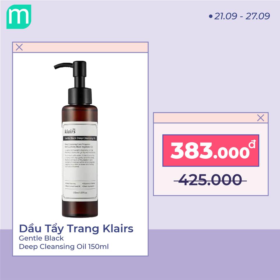 [MINT x KLAIRS] Tưng Bừng Quẩy Sale Up To 36% - Nhận Quà Hấp Dẫn