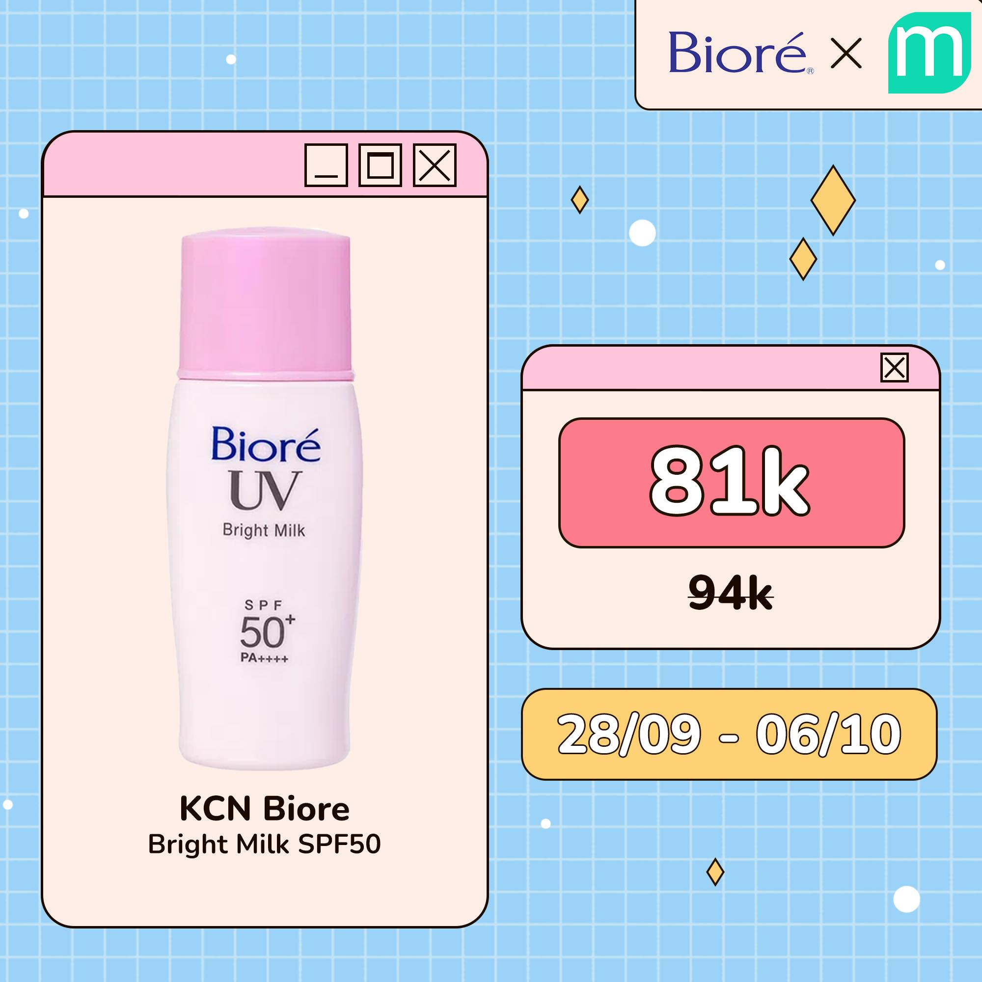 Chương Trình SALE KAOxMint (BIORE, FREEPLUS, CUREL, MEGURI)