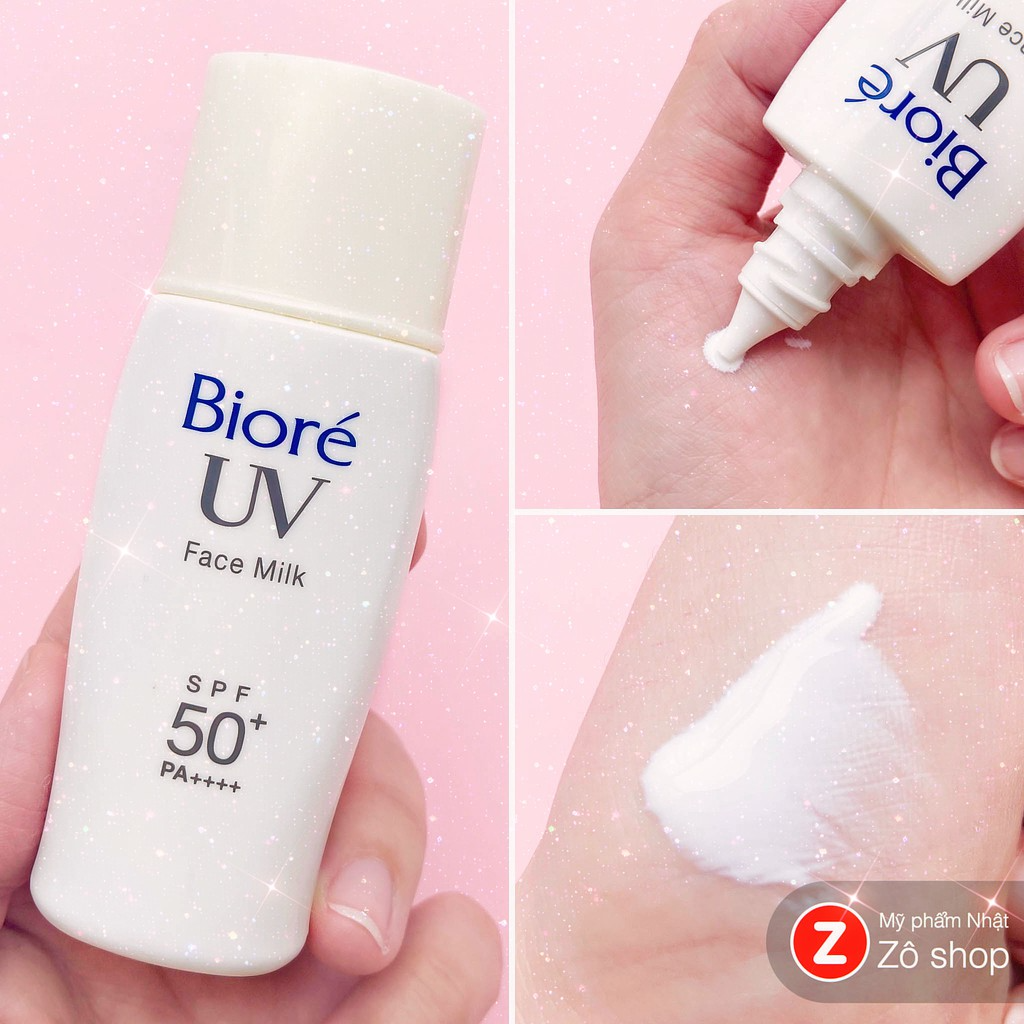 Kem Chống Nắng Biore Perfect Milk Trắng Mịn Giảm Nhờn