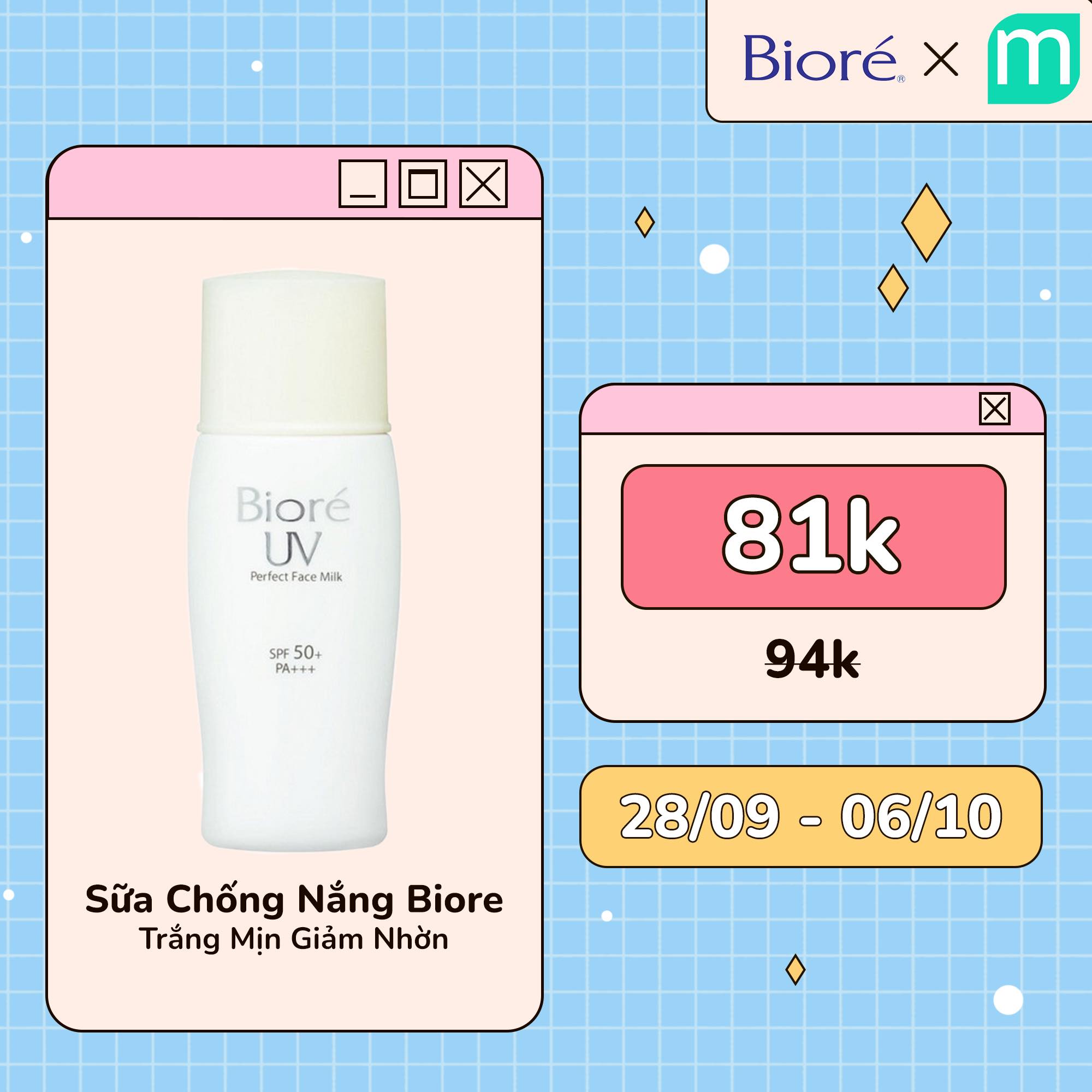 Chương Trình SALE KAOxMint (BIORE, FREEPLUS, CUREL, MEGURI)
