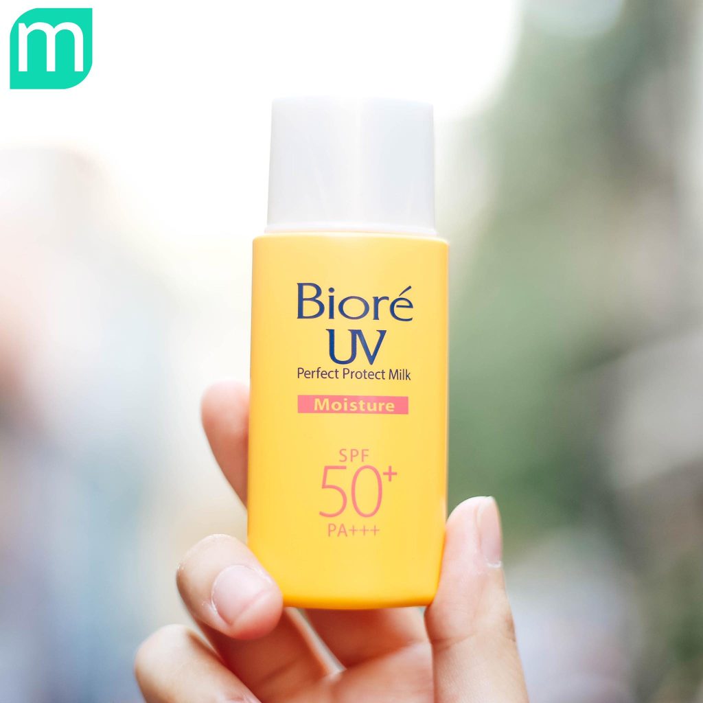 Kem Chống Nắng Biore Perfect Protect Milk Moisture SPF50