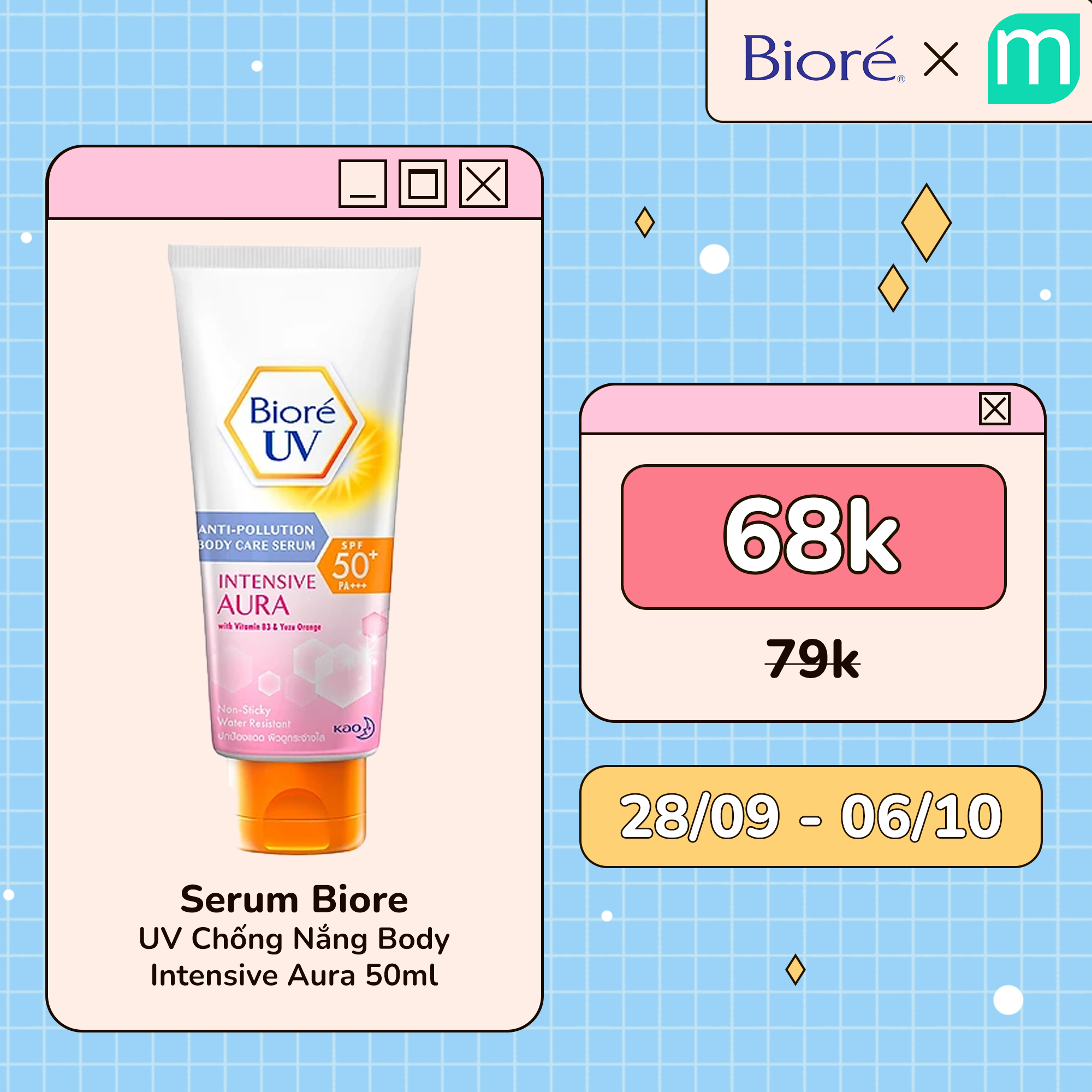 Chương Trình SALE KAOxMint (BIORE, FREEPLUS, CUREL, MEGURI)