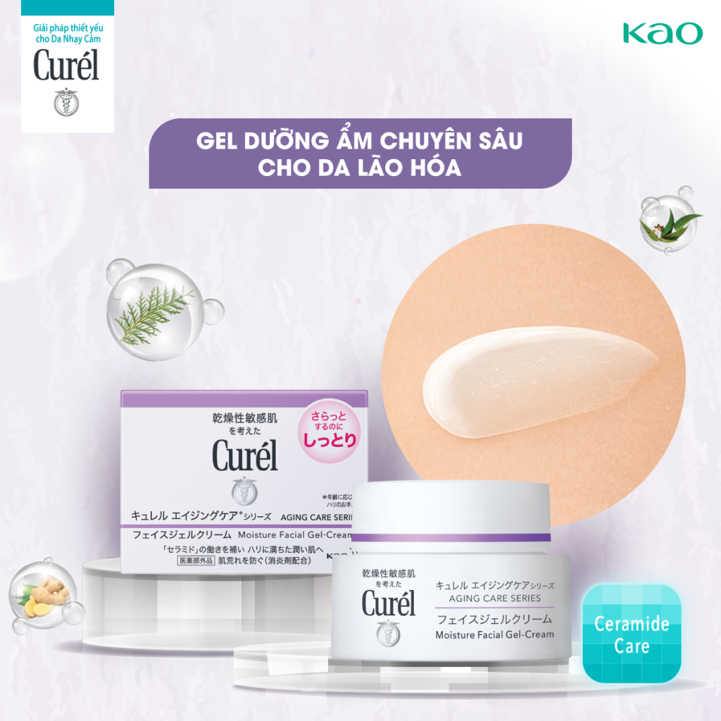 Kem Dưỡng Curel Aging Care Gel Cream 40G