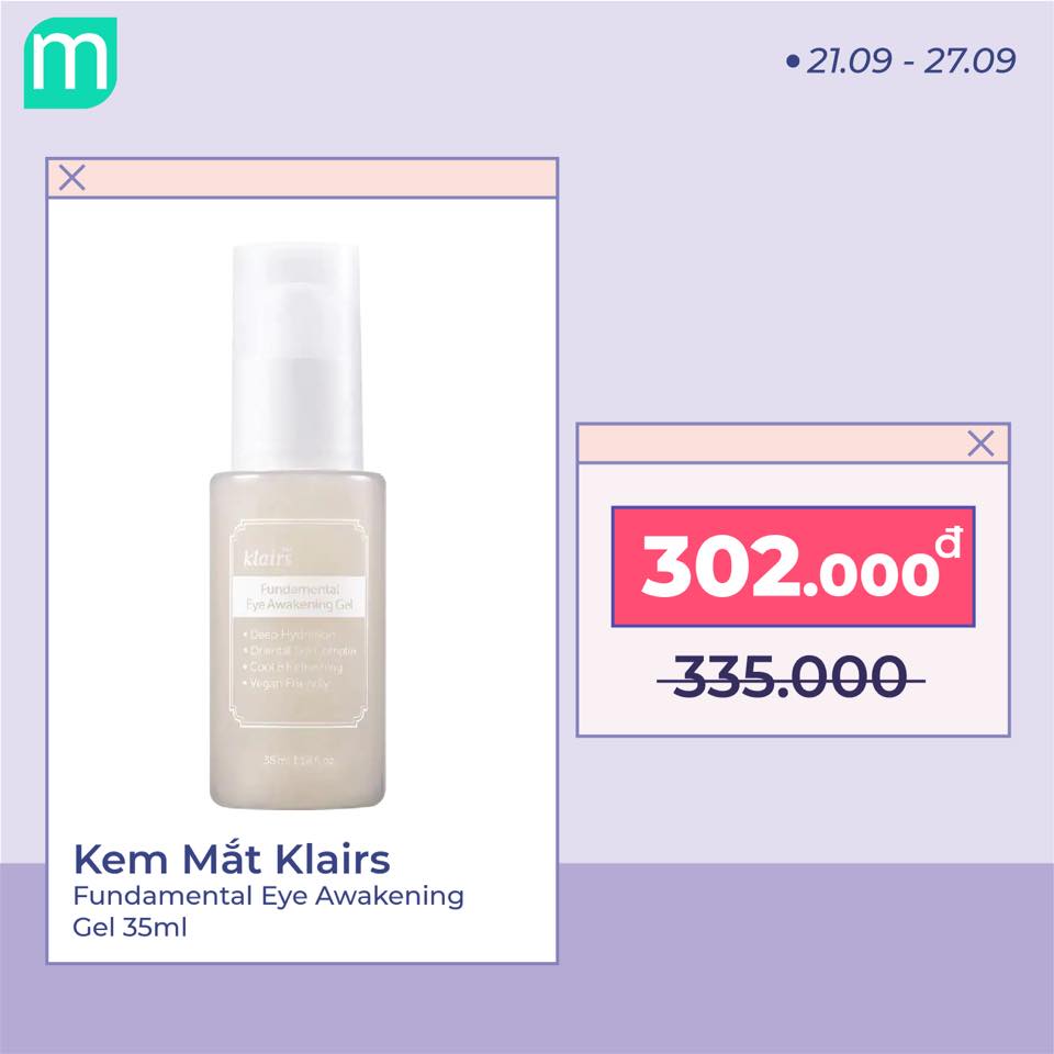 [MINT x KLAIRS] Tưng Bừng Quẩy Sale Up To 36% - Nhận Quà Hấp Dẫn