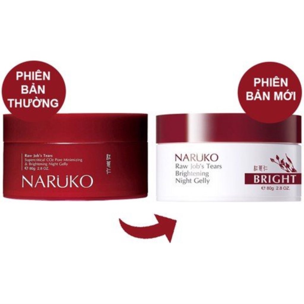 Mặt Nạ Ngủ Naruko Raw Job’s Tears Brightening Night Gelly 80G