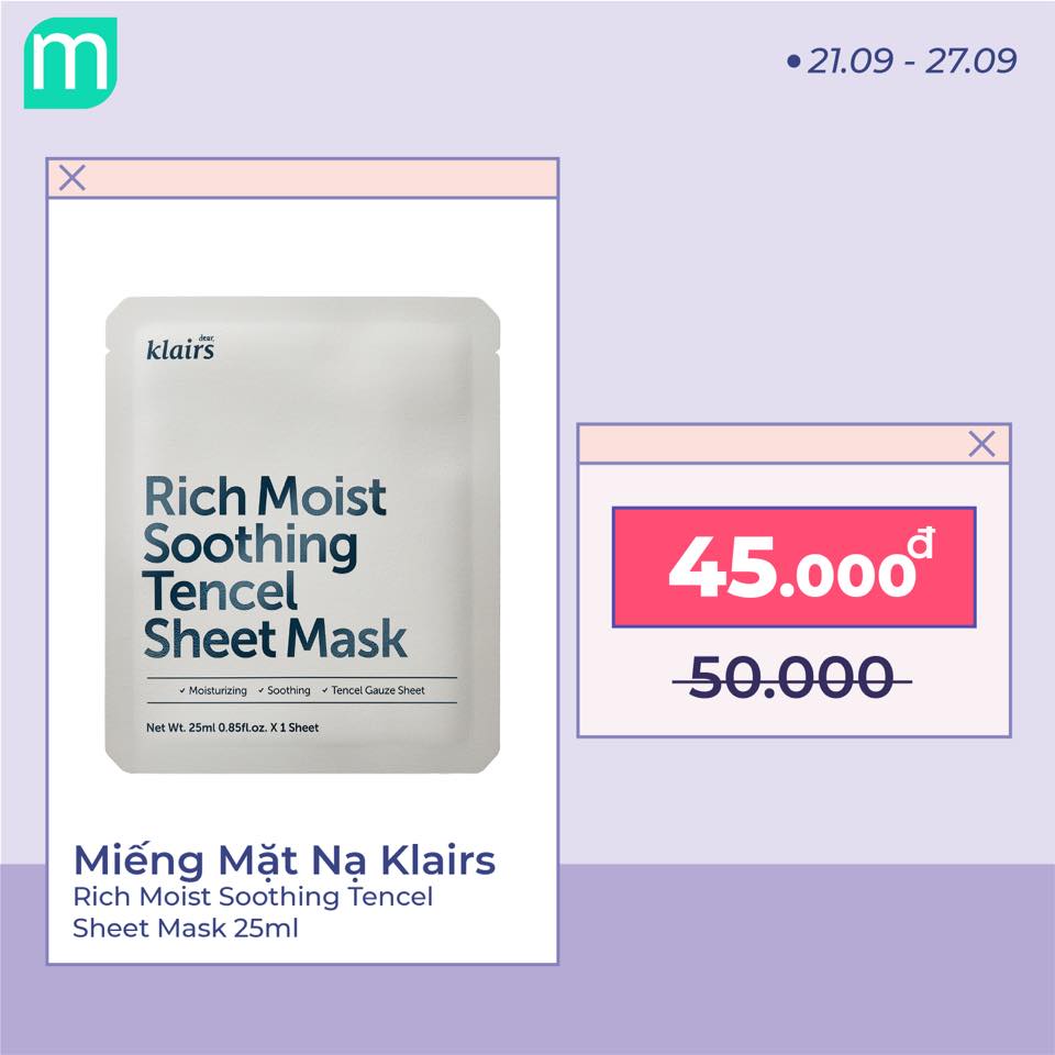[MINT x KLAIRS] Tưng Bừng Quẩy Sale Up To 36% - Nhận Quà Hấp Dẫn