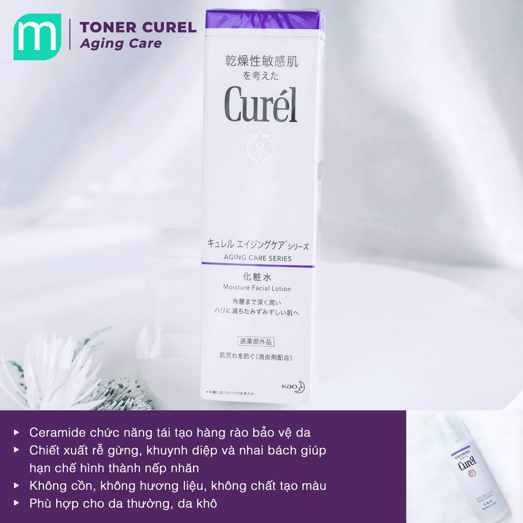 Nước Hoa Hồng Curel Aging Care Moisture Facial Lotion 140ml