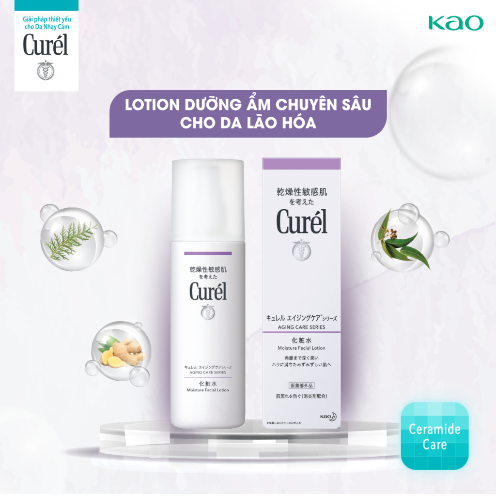 Nước Hoa Hồng Curel Aging Care Moisture Facial Lotion 140ml