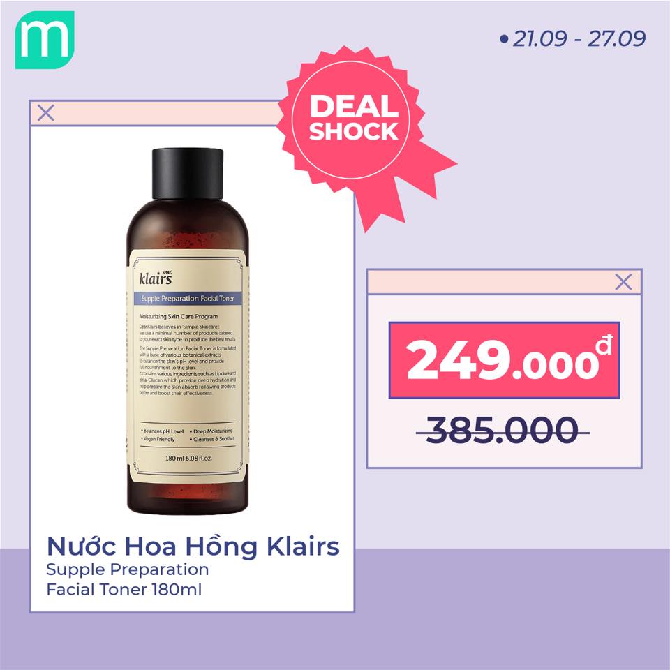[MINT x KLAIRS] Tưng Bừng Quẩy Sale Up To 36% - Nhận Quà Hấp Dẫn