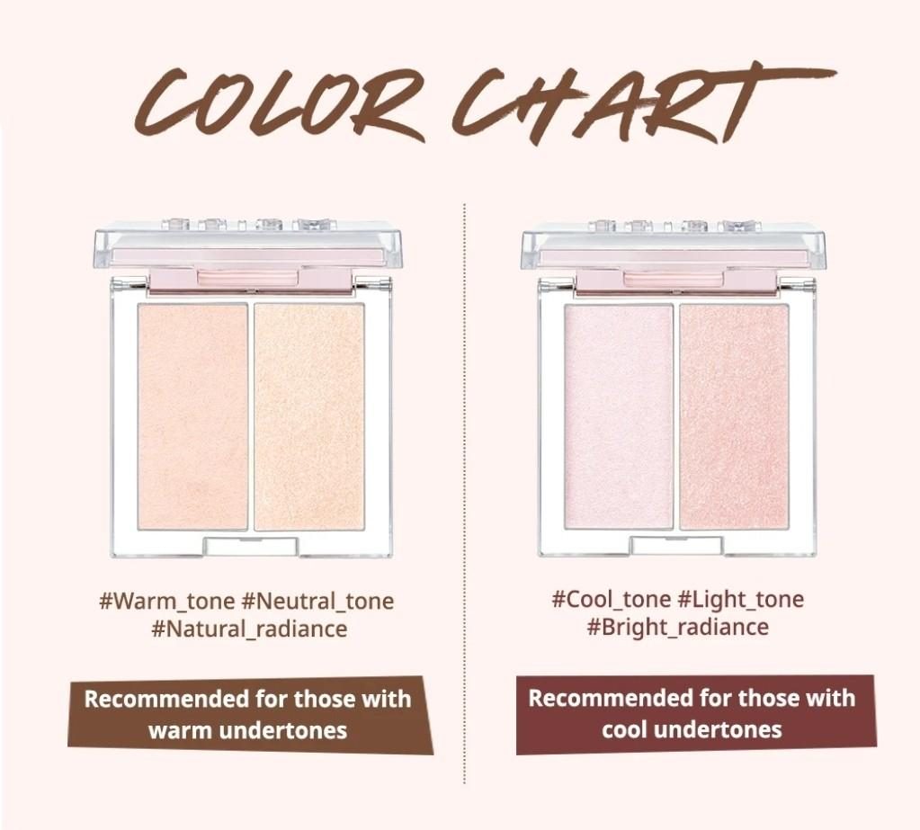 Phấn Highlight Bắt Sáng Clio Prism Duo Highlighter