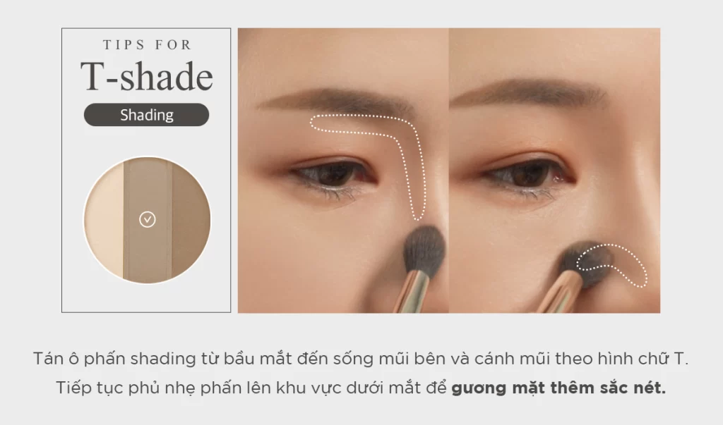 Phấn Tạo Khối & Highlight Black Rouge Up & Down Triple Contouring