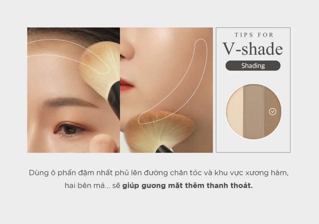 Phấn Tạo Khối & Highlight Black Rouge Up & Down Triple Contouring