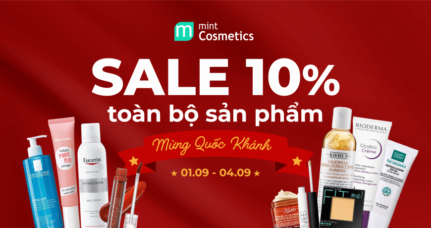Mừng Quốc Khánh Sale 10% Toàn Bộ Sản Phẩm
