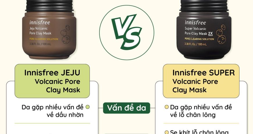 So Sánh Mặt Nạ Đất Sét Nhà Innisfree