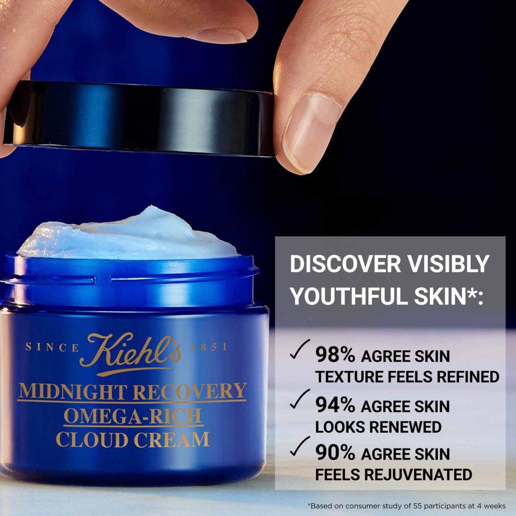Kem Dưỡng Đêm Kiehl’s Midnight Recovery Omega Rich Cloud 14ml