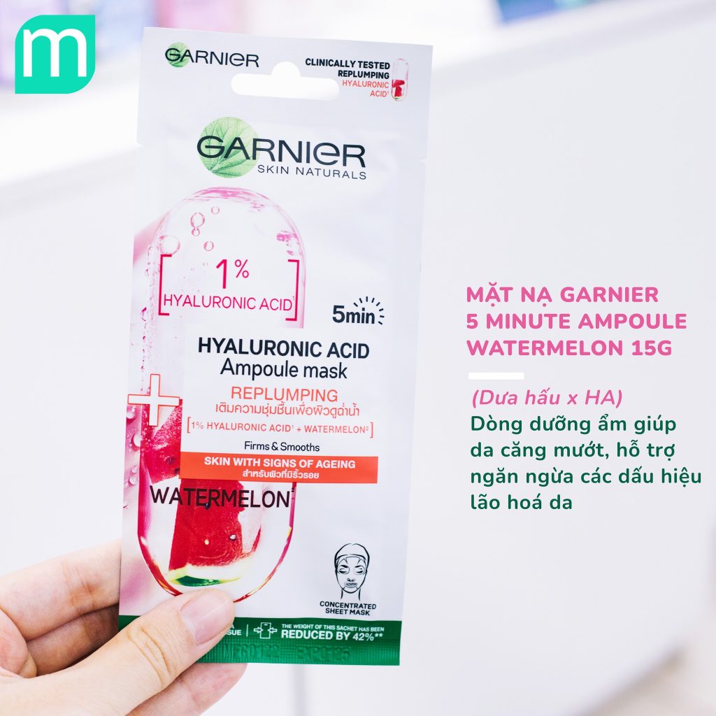 Mặt Nạ Garnier Skin Naturals 5 Minute Ampoule Mask 15G