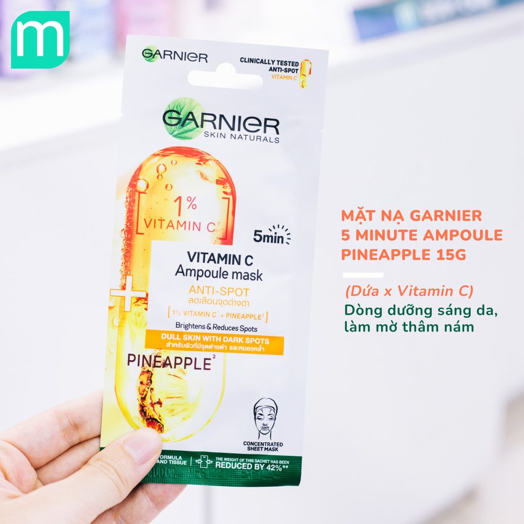 Mặt Nạ Garnier Skin Naturals 5 Minute Ampoule Mask 15G