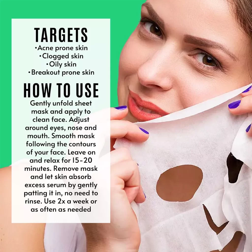 Mặt Nạ Giấy Freeman Deep Clearing Tea Tree Blackberry Sheet Mask