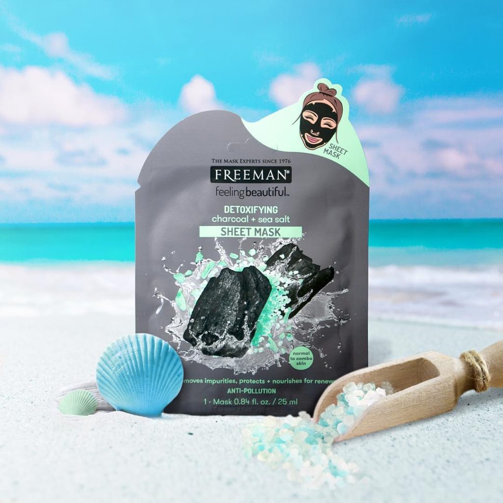 Mặt Nạ Giấy Freeman Detoxifying Charcoal Sea Salt Sheet Mask
