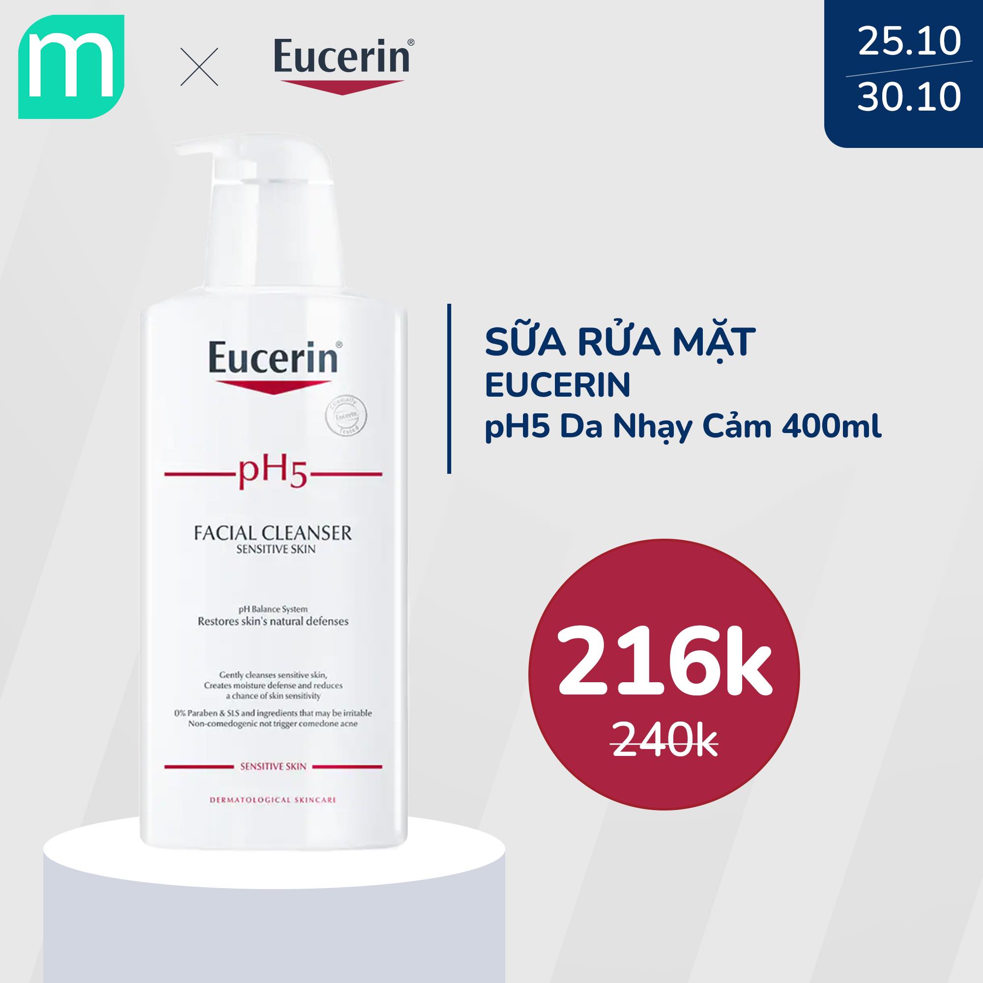 [EucerinxMint] Chương Trình Sale 10% Toàn Bộ Sản Phẩm Eucerin