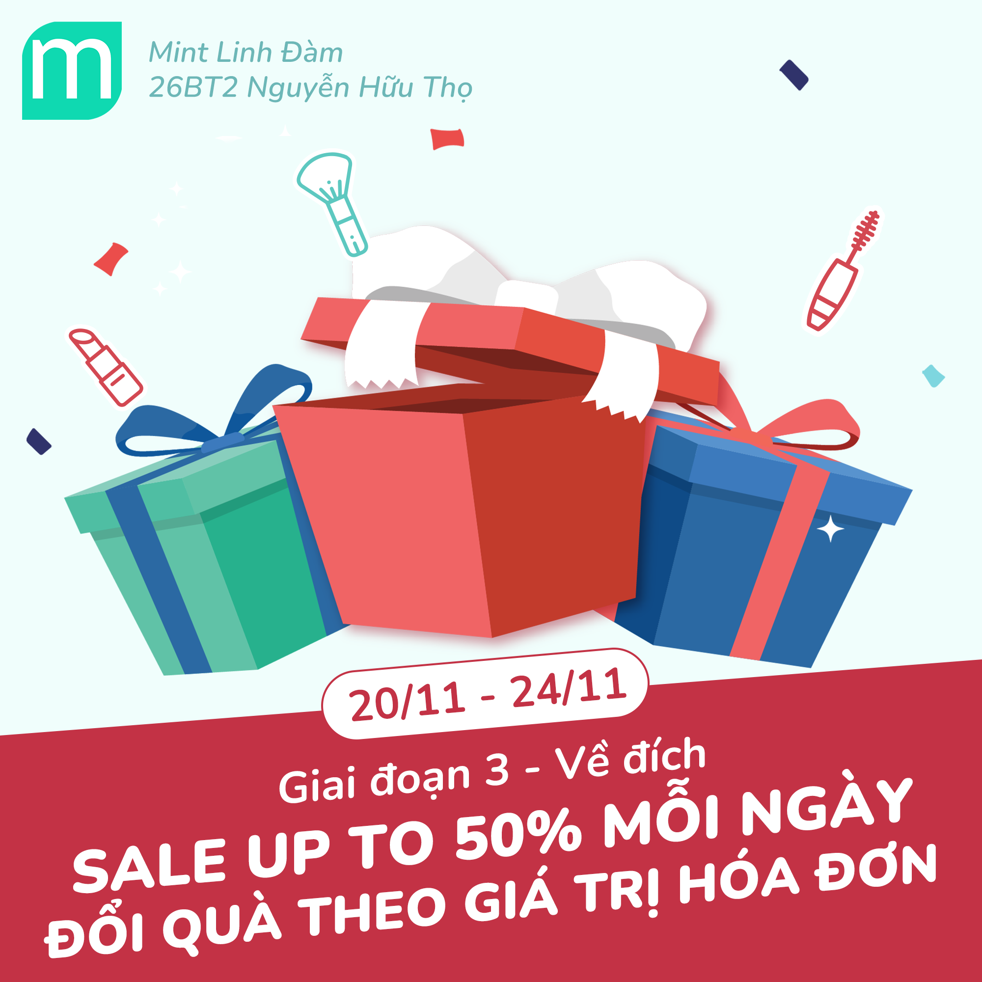 KHAI TRƯƠNG - MINT LINH ĐÀM - SĂN SALE LIÊN HOÀN