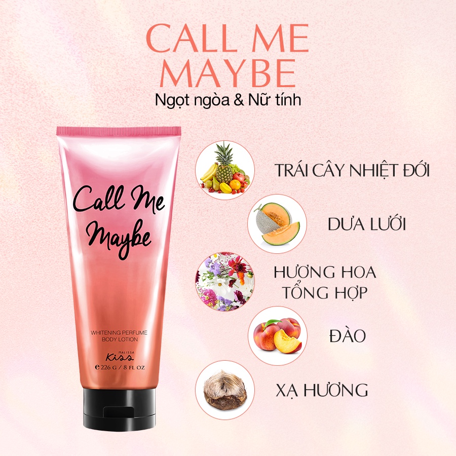 Dưỡng Thể Dưỡng Trắng Malissa Kiss Body Lotion Dưỡng Thể Dưỡng Trắng Malissa Kiss Body Lotion
