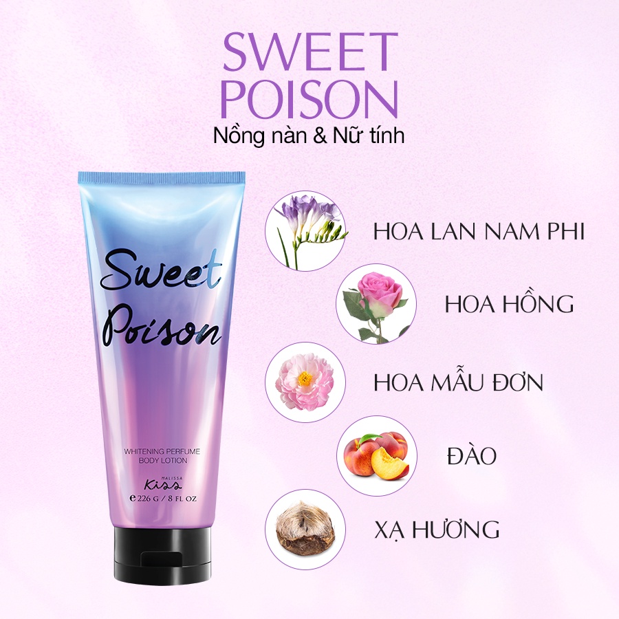 Dưỡng Thể Dưỡng Trắng Malissa Kiss Body Lotion Dưỡng Thể Dưỡng Trắng Malissa Kiss Body Lotion