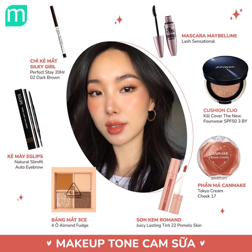 Gợi Ý Makeup Look Tone Cam Sữa Chuẩn "Nàng Thơ"