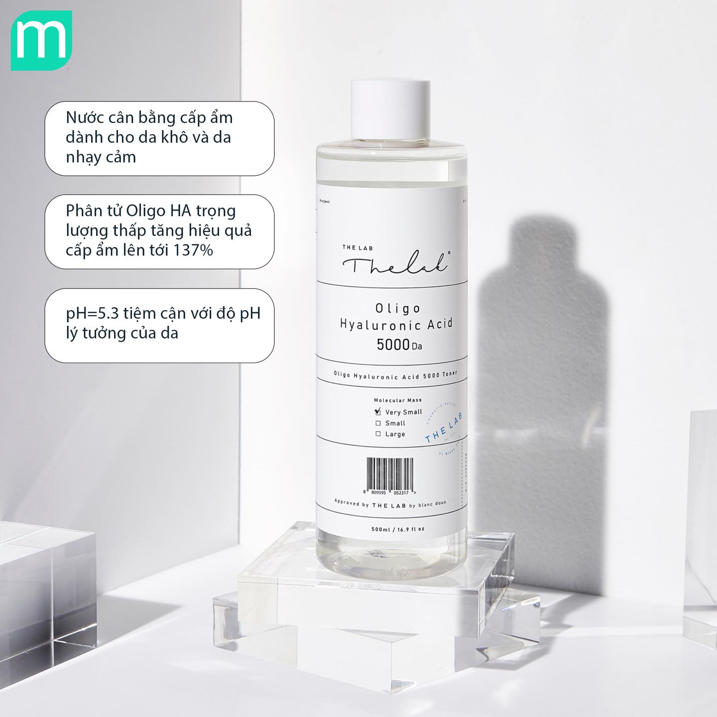 Nước Hoa Hồng The Lab Oligo Hyaluronic Acid 5000 Da 200ml Nước Hoa Hồng The Lab Oligo Hyaluronic Acid 5000 Da 200ml - Ảnh 5