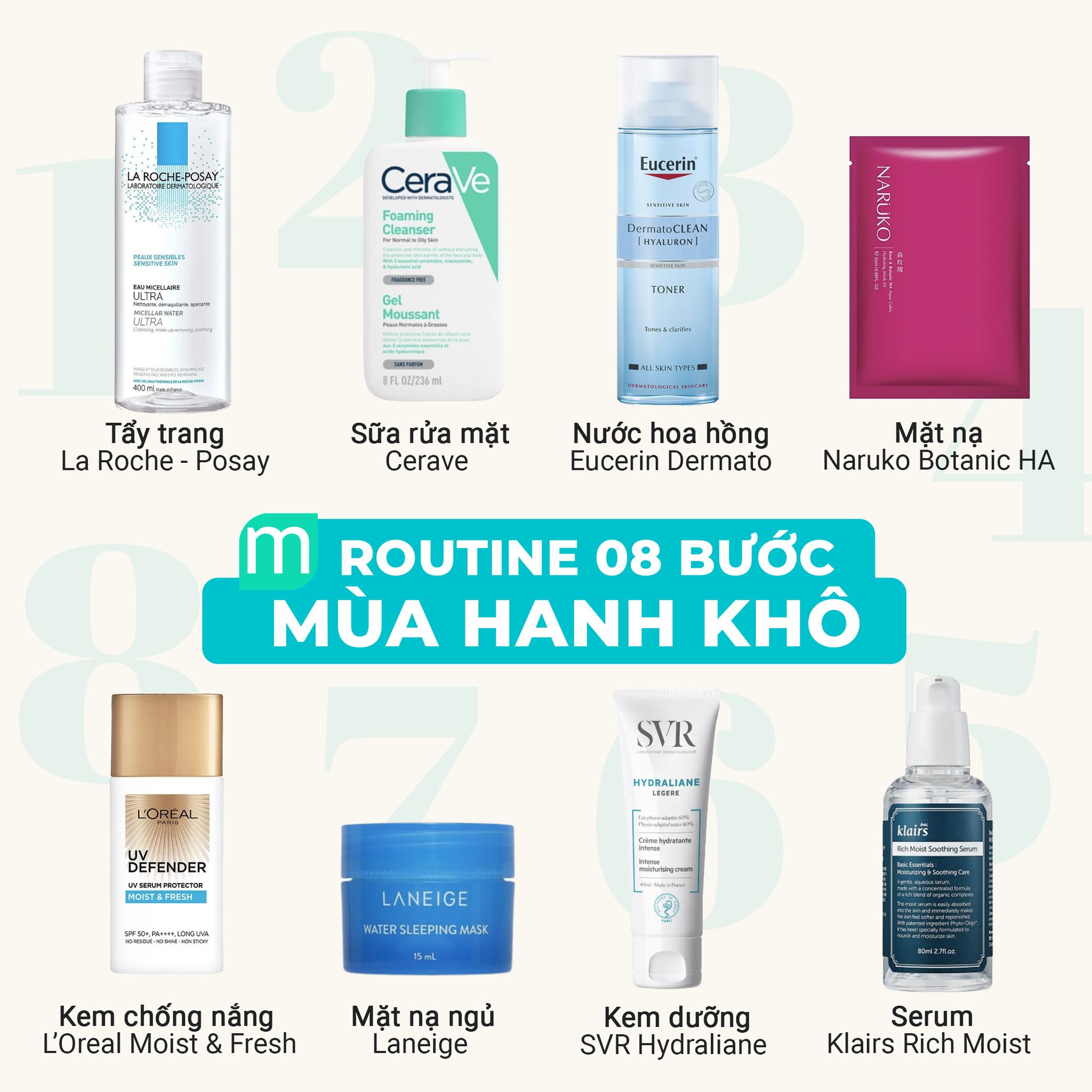 Routine 08 Bước Bất Chấp Thời Tiết Hanh Khô