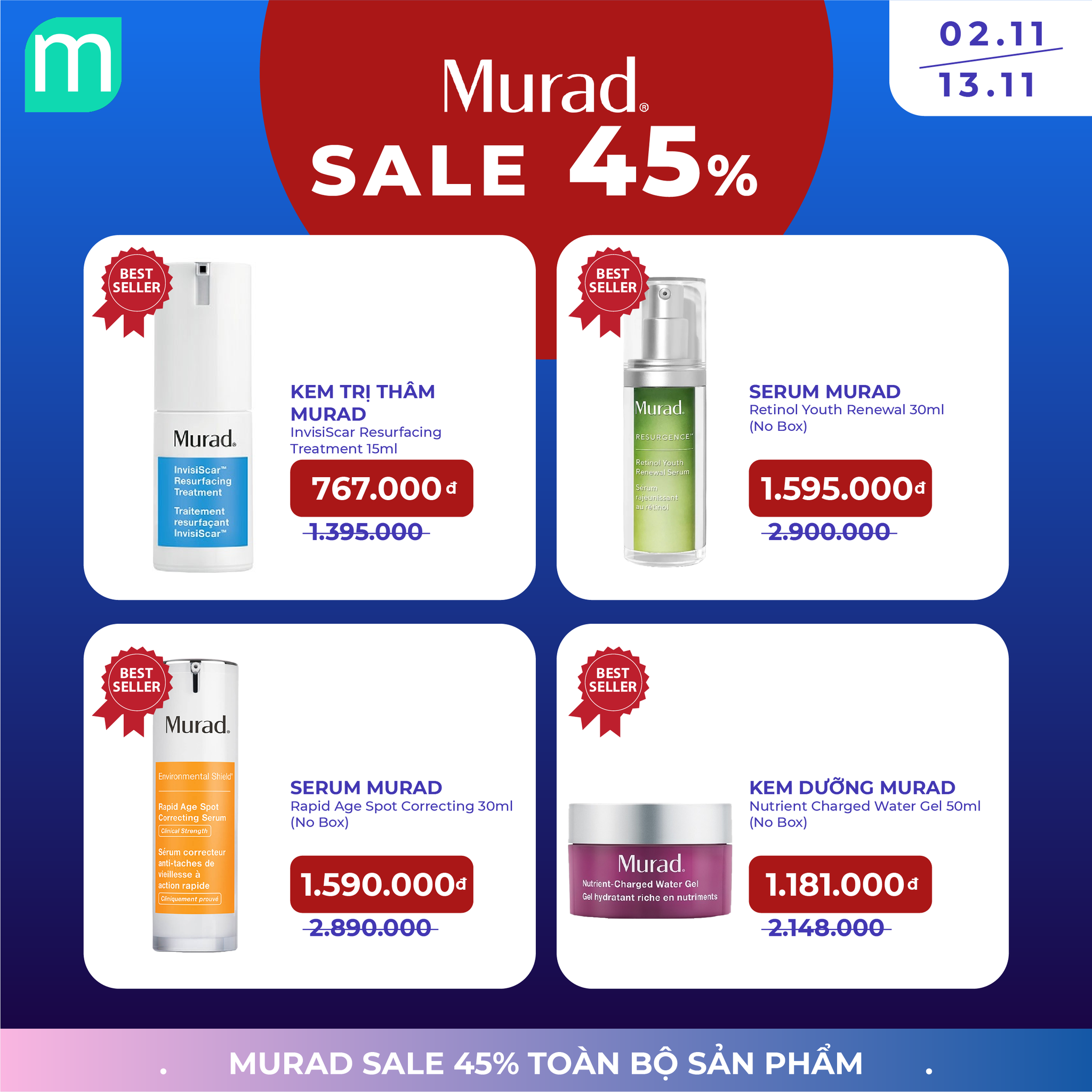 SALE SKINCARE HIGHEND UP TO 51% - Chăm Da Thả Ga, Không Lo Về Giá