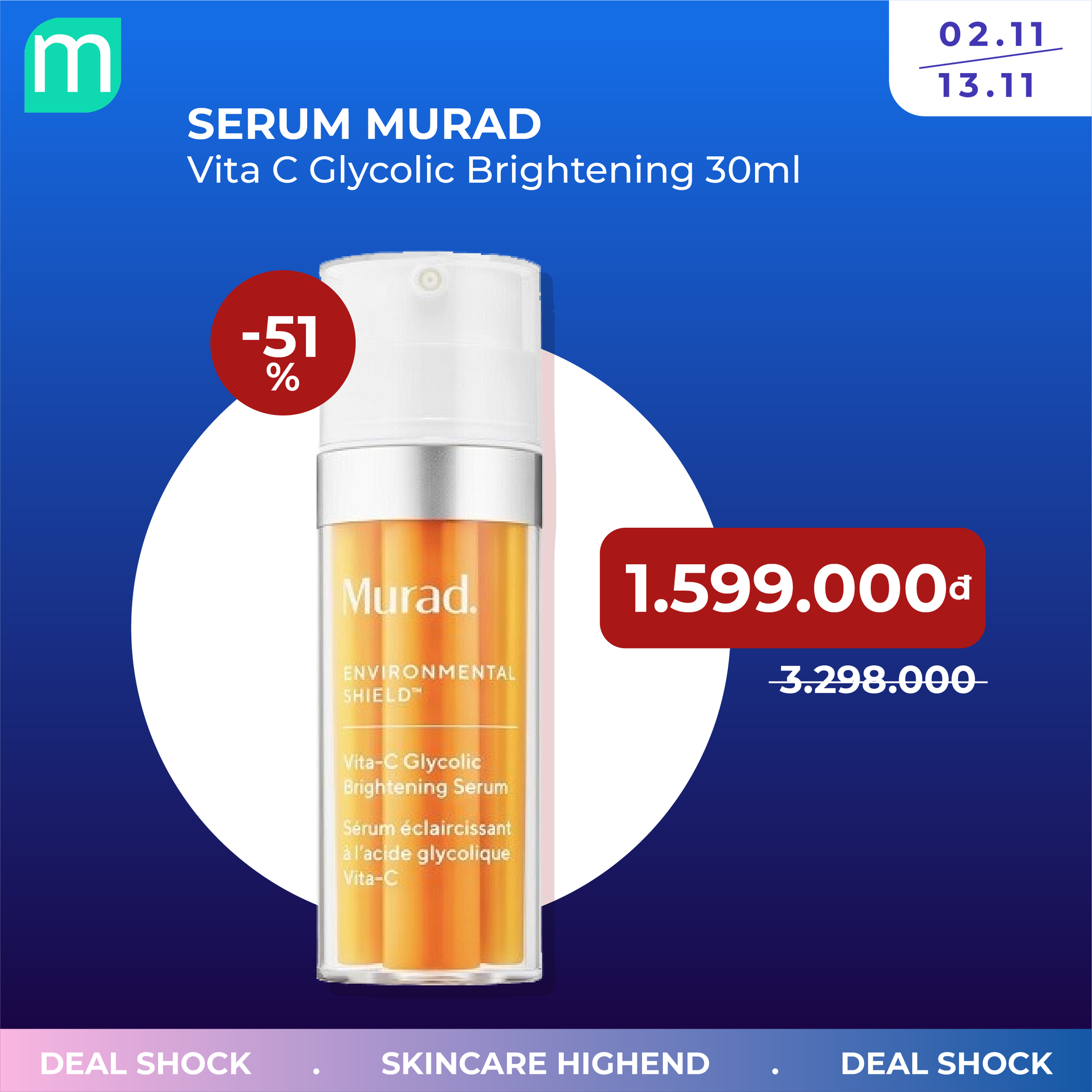 SALE SKINCARE HIGHEND UP TO 51% - Chăm Da Thả Ga, Không Lo Về Giá