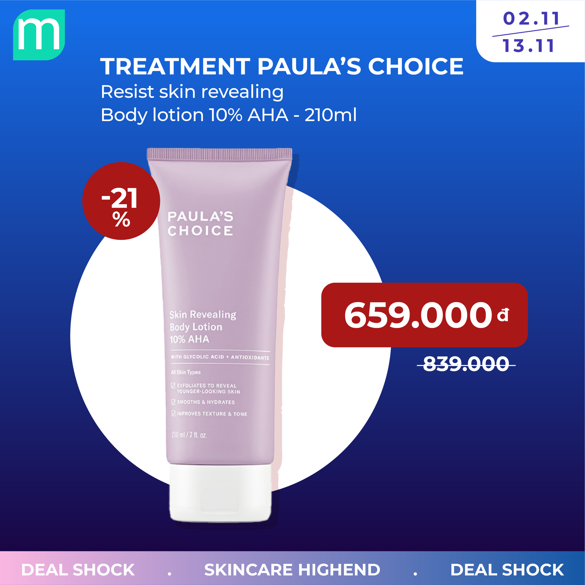 SALE SKINCARE HIGHEND UP TO 51% - Chăm Da Thả Ga, Không Lo Về Giá
