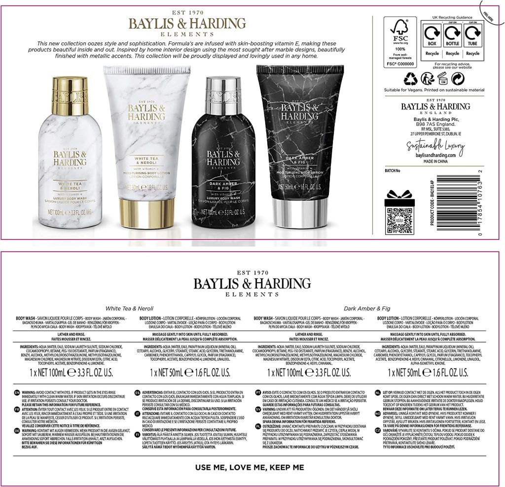 Set Baylis & Harding Elements Luxury Body & Shower Treats