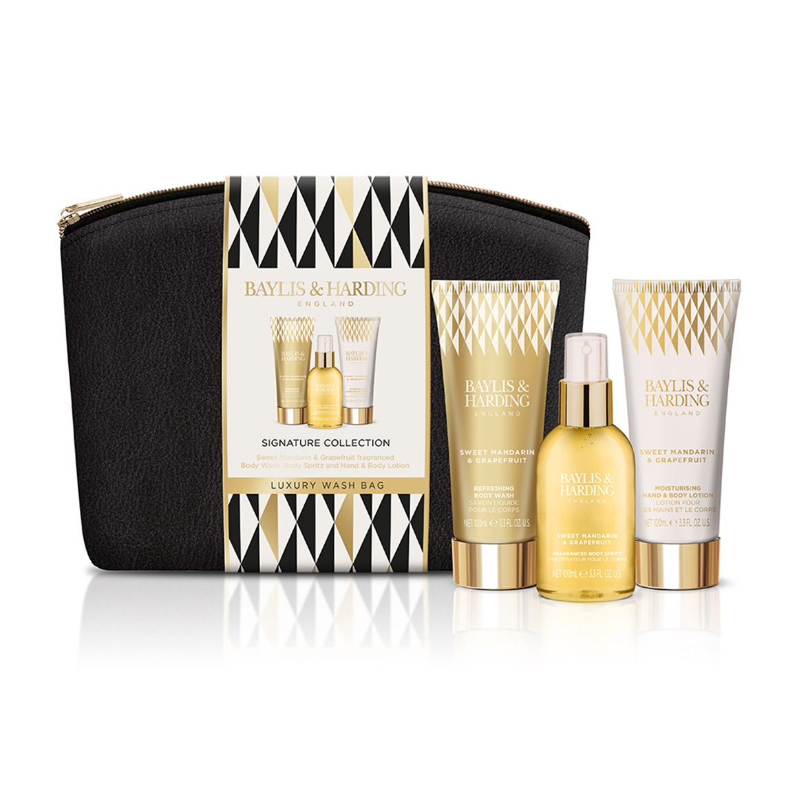 Set Baylis & Harding Sweet Mandarin and Grapefruit Signature Collection Luxury Wash Bag Set Baylis & Harding Sweet Mandarin and Grapefruit Signature Collection Luxury Wash Bag